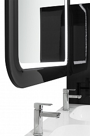 Водолей Мебель для ванной "Астрид 120" черная, с одним ящиком – фотография-5